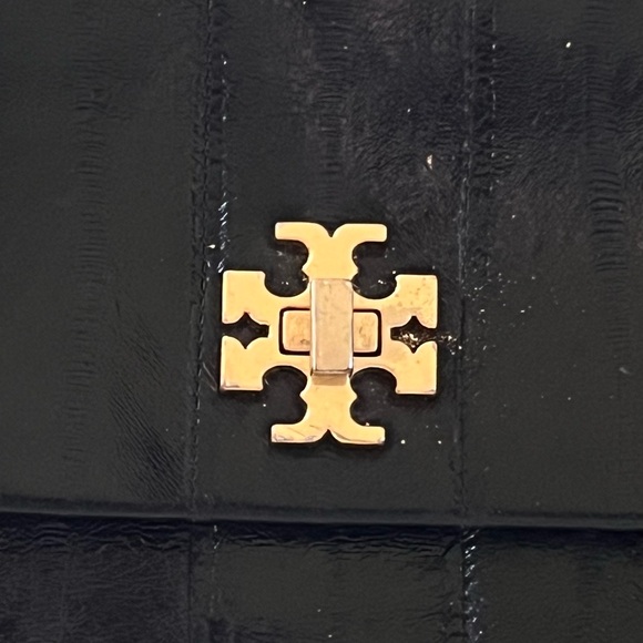 EUC Tory Burch Black Mini Crossbody Bag with Gold Chain - Picture 2 of 6